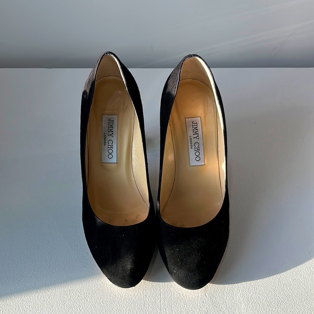 Suede Jimmy Choo Heels size 38 1/2
